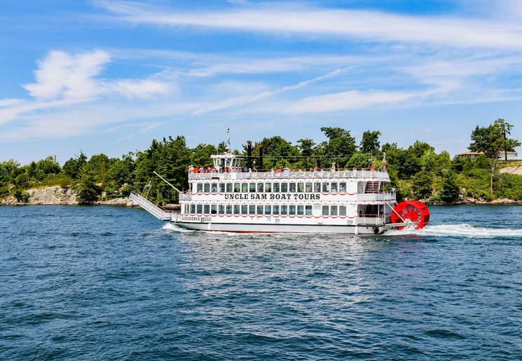 Raderboot bij Thousand Islands, Canada