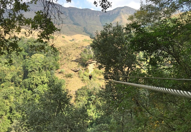 Mooi landschap in Drakensbergen Zuid-Afrika