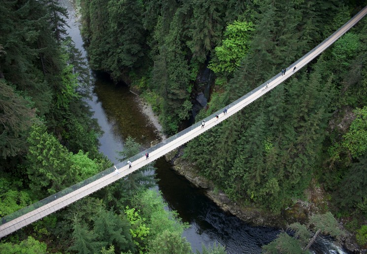 Capilano Suspension Bridge bij Vancouver