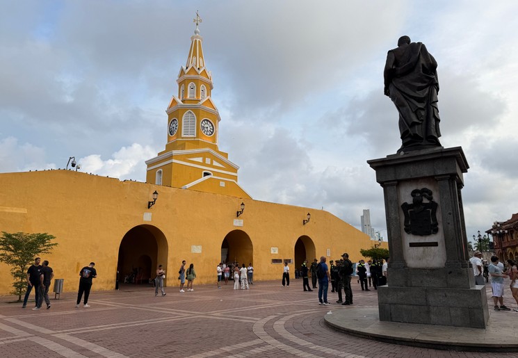 Plaza del Reloj in Cartagena, Colombia