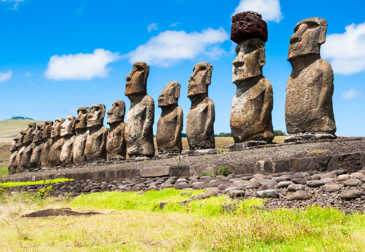Moai op Paaseiland, Chili