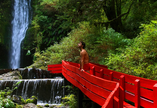 Warmwaterbaden in de omgeving van Pucón, Chili