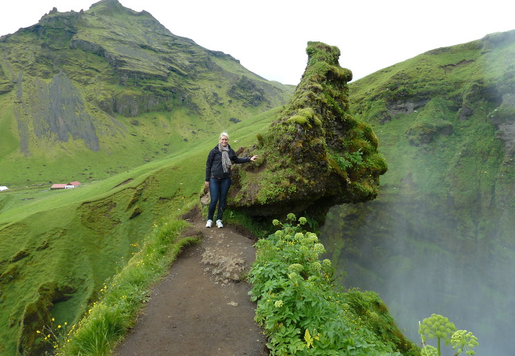 Christel in groen IJsland