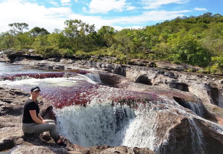 Kleuren en watervallen van Caño Cristales in Colombia