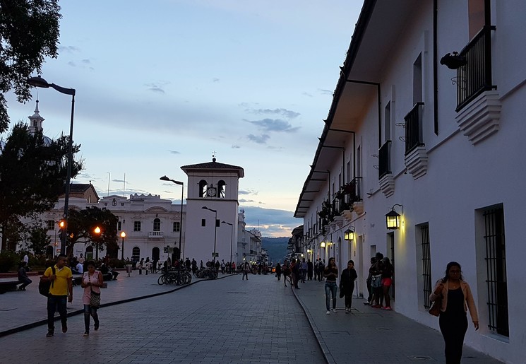 Colombia-Popayan-straat-witte-stad