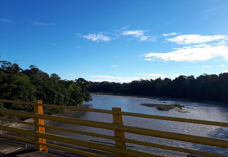 Uitzicht op het meer van San Agustín, Colombia Uitzicht op het meer van San Agustín, Colombia