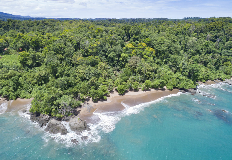 Mooie stranden bij Corcovado, Costa Rica