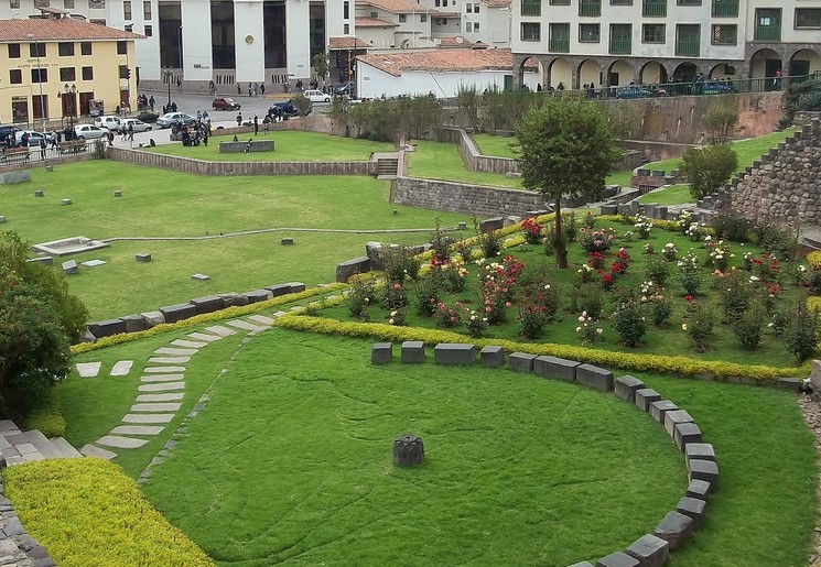 Tempel van de zon in Cuzco, Peru
