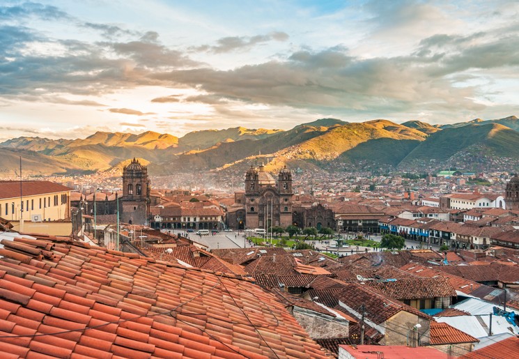 Uitzicht over Cuzco in Peru