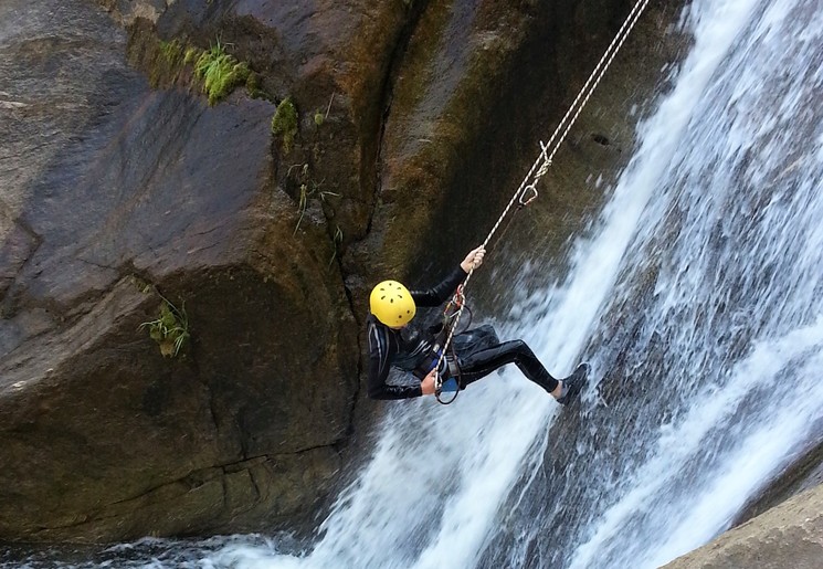 Canyoning in Banos, Ecuador