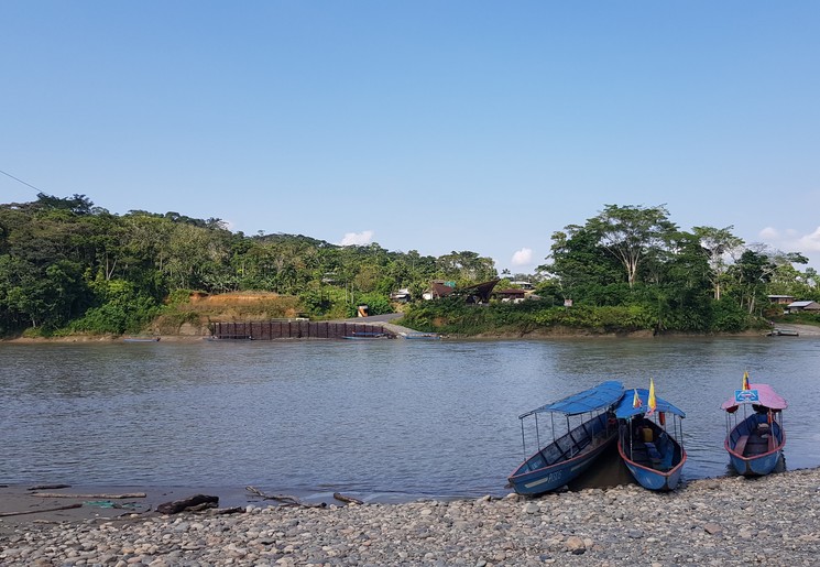 de Napo rivier in het Upper Amazone gebied