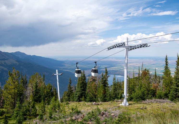 Kabelbaan bij Enterprise, regio Wallowa, Oregon, USA