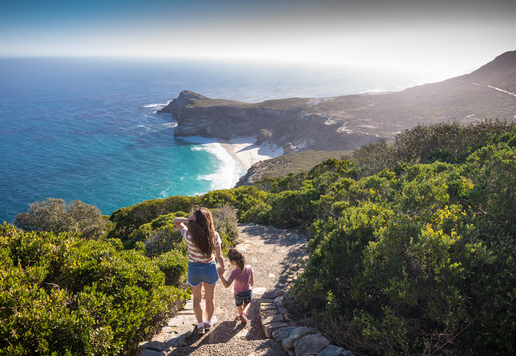 Family Cape Point bij Kaapstad in Zuid-Afrika