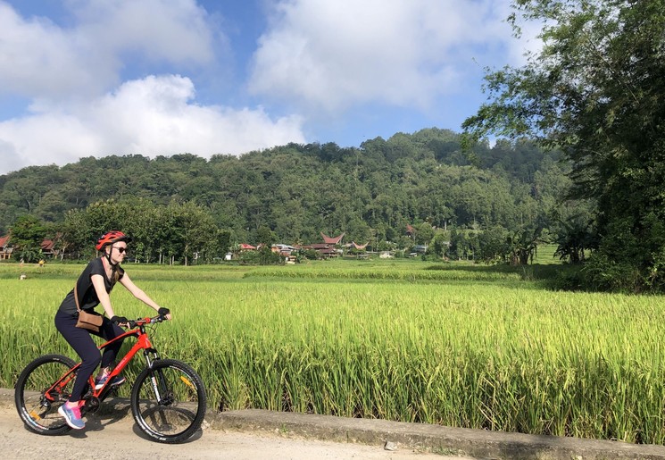 Fietsen in Torajaland, Sulawesi