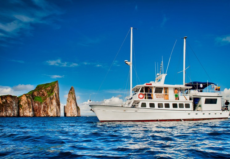 Op cruise rond de Galapagos op de Cruise-Golondrina
