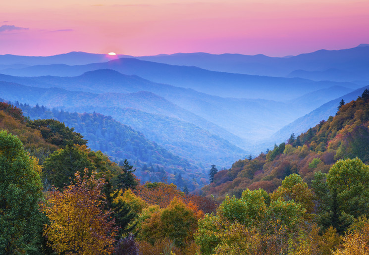 The Great Smokey Mountains in the Deep South van Amerika