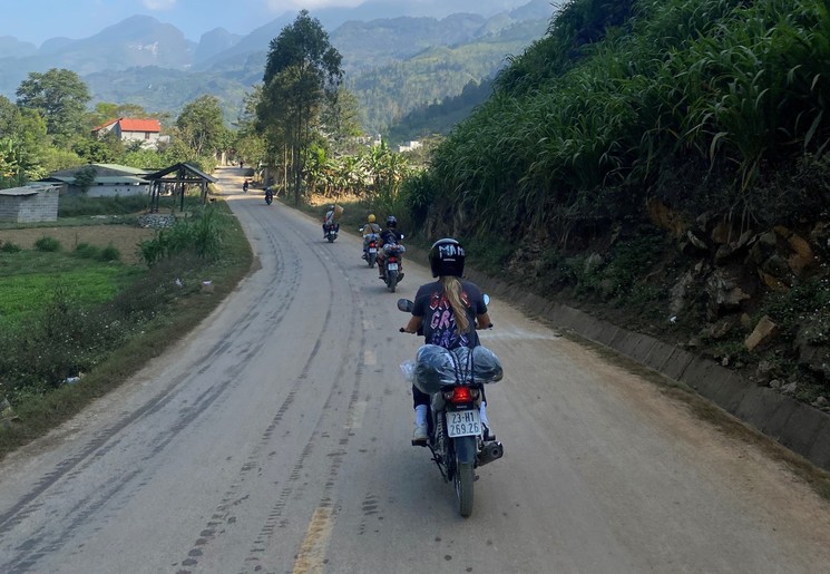 Motorrijden tijdens Ha Giang Loop in Vietnam