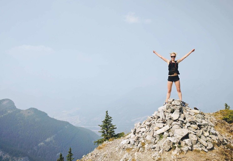 Berg beklimmen bij Kananaskis Berg beklimmen bij Kananaskis