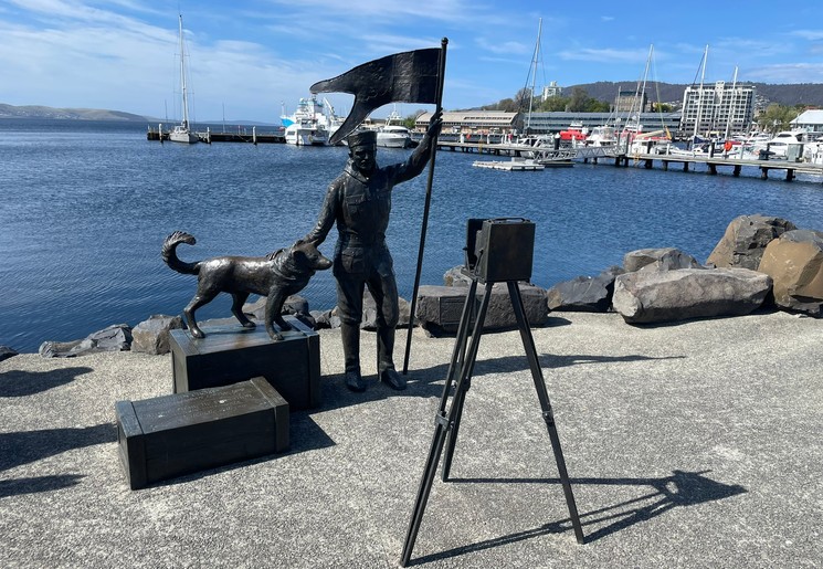 Waterkant van Hobart, Australië