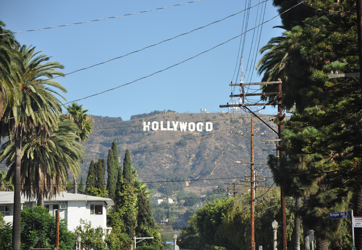 Het Hollywood bord bij Los Angeles