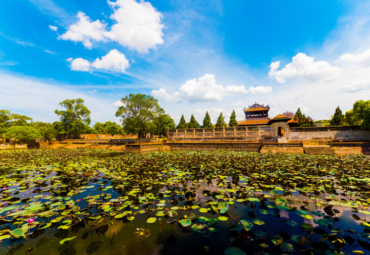 Mooi paleis in Hue, Vietnam