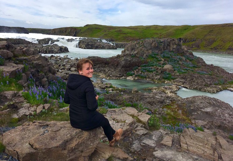 Collega Dewi in Ijsland