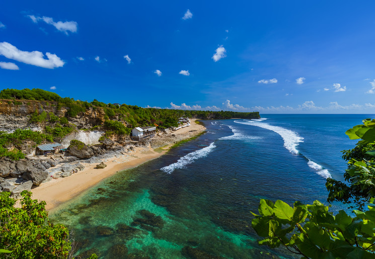 Ongerepte kusten van Balangan op Bali