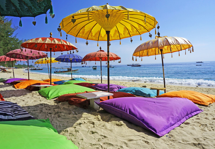 Relaxen op de stranden van Bali, Indonesië