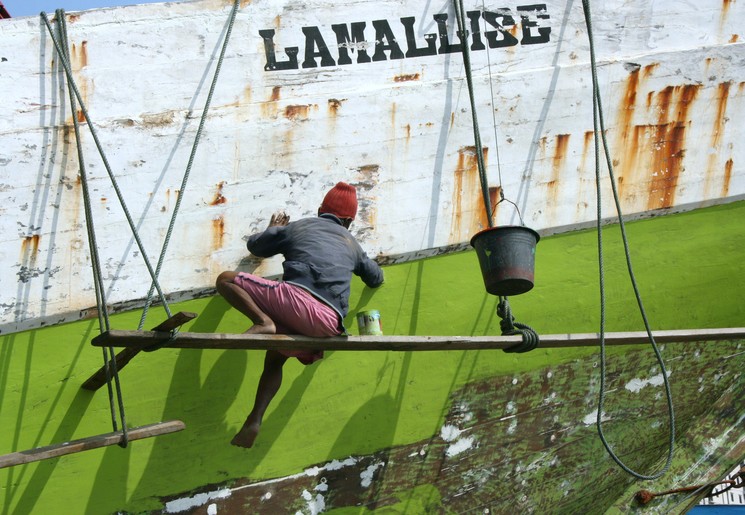 Indonesie-Java-Jakarta-verven