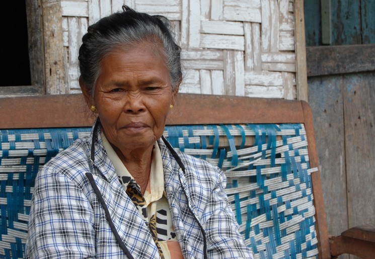 Indonesie-Java-geleefd portret van Javaanse vrouw
