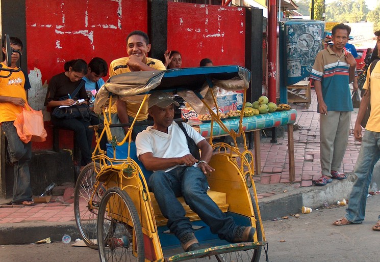 Indonesie-Molukken-Ambon-becak