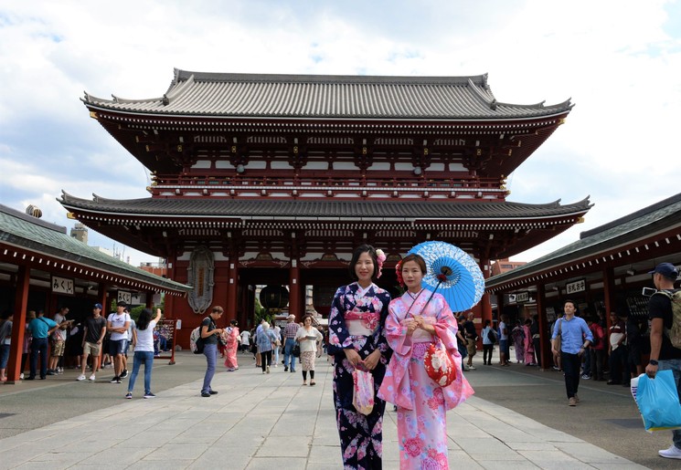 Geisha's in Tokyo in Japan