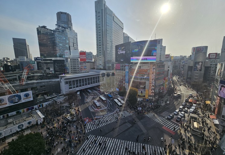 Het drukste kruispunt van Tokyo, Japan