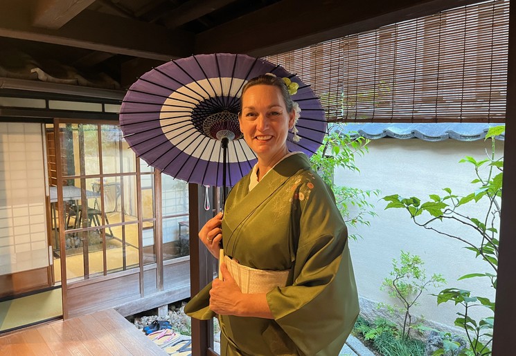 Reisspecialist Evelyn in Japan