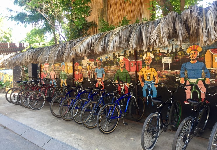 Streetart tijdens de fietstocht in Johannesburg