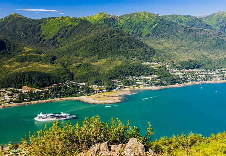 Baai bij Juneau, Alaska, Amerika Baai bij Juneau, Alaska, Amerika