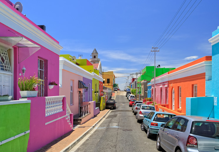 Gekleurde huisjes van Bo Kaap
