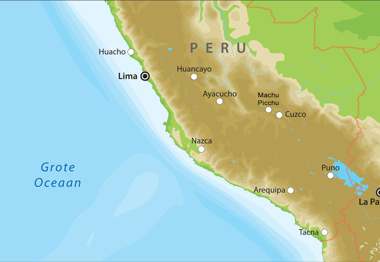 Kaart van Peru