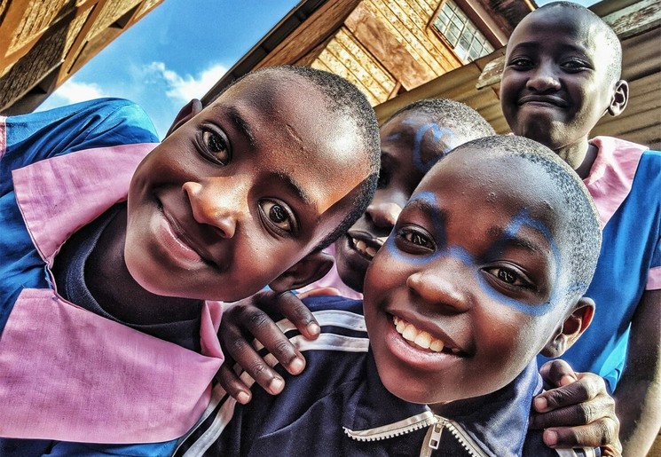 Kinderen in Nairobi, Kenia