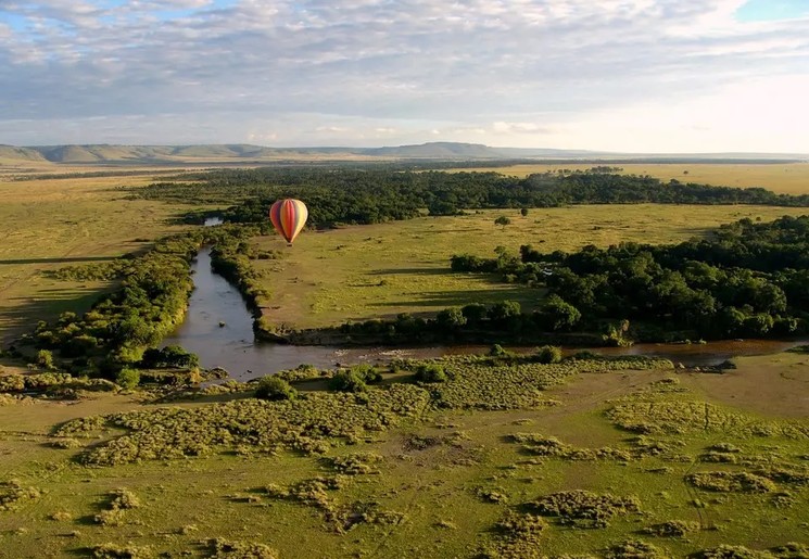 Vlieg over de Masai Mara met een luchtballon