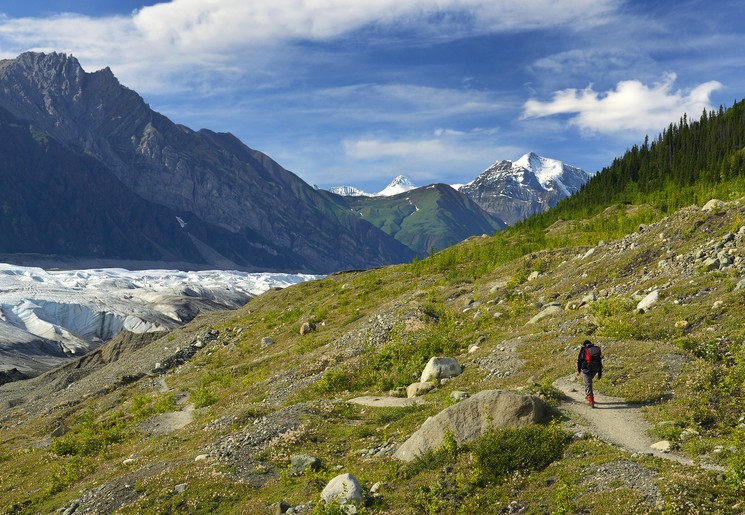 Prachtige natuur rond Kennicott, Alaska, Amerika Prachtige natuur rond Kennicott, Alaska, Amerika