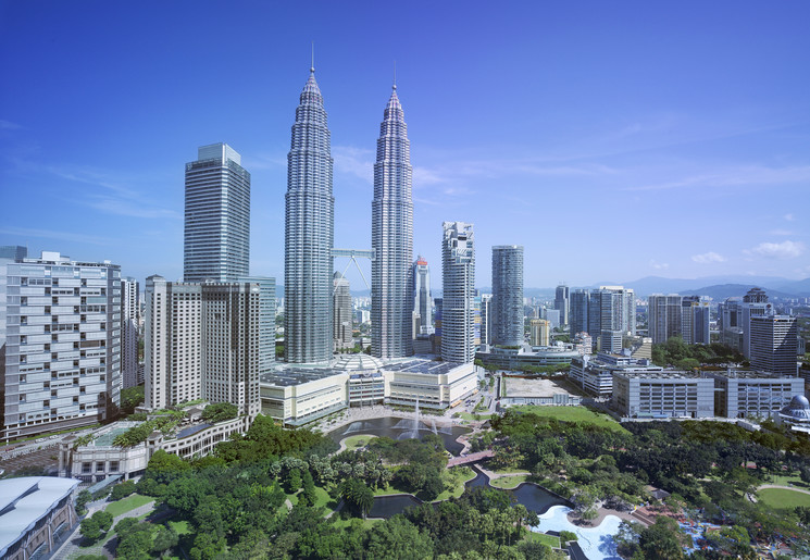 Kuala Lumpur stad in Maleisië Skyline
