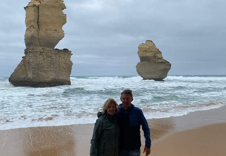 Op het strand in Australië