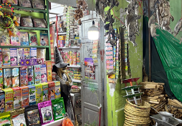 Een heksenmarkt in La Paz