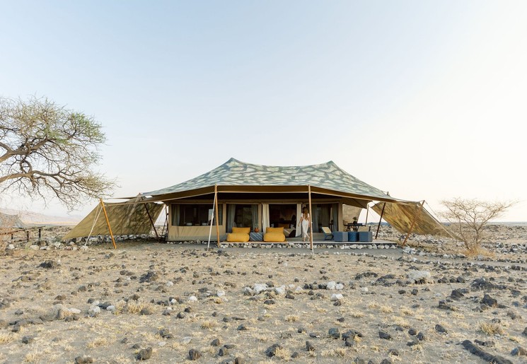 Tented camp bij Lake Natron, Tanzania