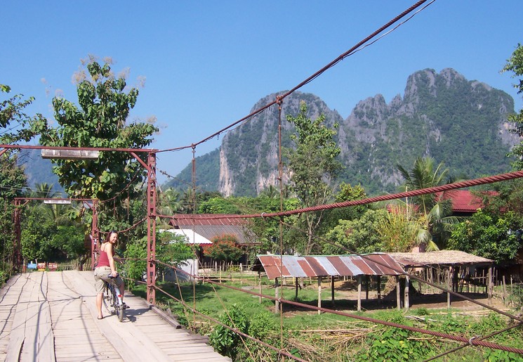 De fietsexcursie in Vang Vieng is erg bijzonder, Laos