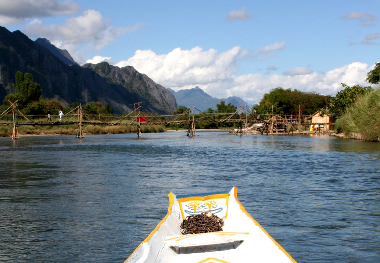 Kanotocht in Laos, Vang Vieng Kanotocht in Laos, Vang Vieng