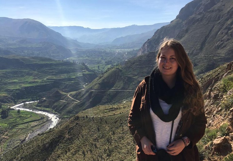 Dieneke in Peru Colca Canyon