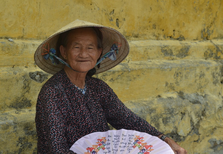 Lokale vrouw in Hoi An, Vietnam