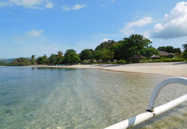 De kustlijn van Gili Asahan